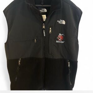 The North Face Men's Black Denali Vest with Logo